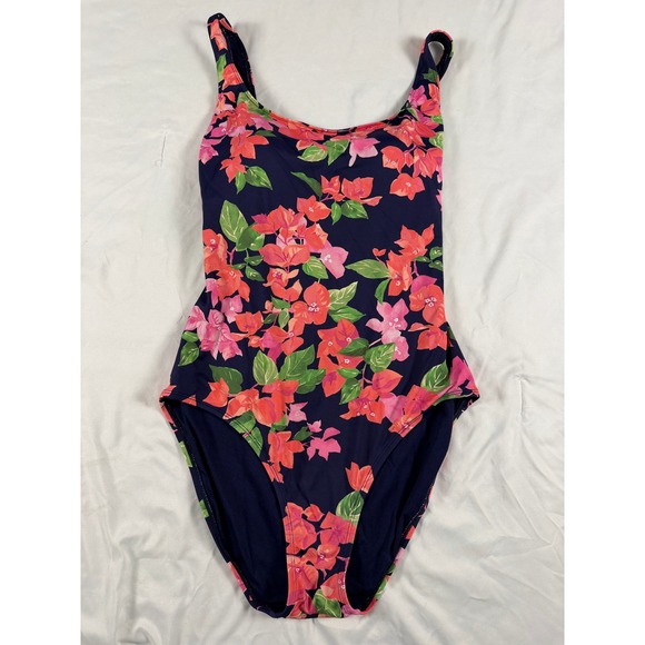 Tommy Bahama Other - Tommy Bahama Bougainvillea Tank One-Piece Swimsuit Mare Navy Lace Up Small